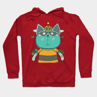 Cat Goof Cyclist Hoodie